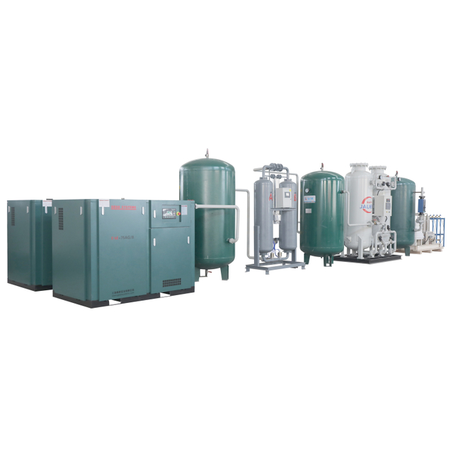 Psa nitrogen generator for glass production